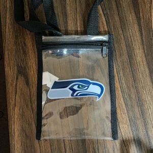 Clear Seattle Seahawks small crossbody